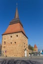 Historic city gate Steintor in the center of Rostock