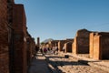 Ruins of Pompeii, buried Roman city near Naples