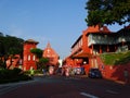 Street scene at historical center of Melaka, Malaysia