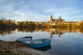 Historic city of Salamanca with Rio Tormes Royalty Free Stock Photo