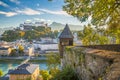 Historic city of Salzburg in fall, Austria Royalty Free Stock Photo