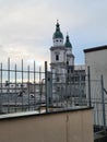 Historic city of Salzburg in fall, Austria Royalty Free Stock Photo