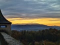 Historic city of Salzburg in fall, Austria Royalty Free Stock Photo