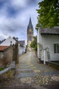 Historic city of Thorn known for its white houses Royalty Free Stock Photo