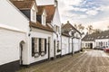 Historic city of Thorn known for its white houses Royalty Free Stock Photo