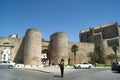 Historic city walls, Ronda, Spain.  View of the Almocabar gate Royalty Free Stock Photo