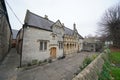Historic almshouses in English city Royalty Free Stock Photo
