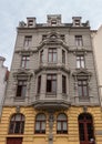 Historic classical architecture house in Marlesgrube, Lubeck, July 13, 2022