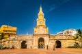 Historic clock tower gate and entrance to the old Royalty Free Stock Photo