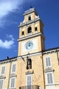 Historic clock tower of Parma