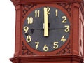 Historic clock tower showing the exact time, Jihlava, Europe