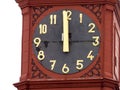 Historic clock tower showing the exact time, Jihlava, Europe Royalty Free Stock Photo