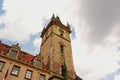 Clock tower in the old town of Rothenburg ob der Tauber, Germany Royalty Free Stock Photo