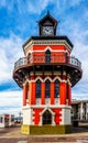 The historic clock tower at Victoria and Alfred Waterfront in Cape Town Royalty Free Stock Photo