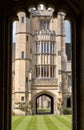 The historic cloisters, also known as the Great Quad, at Magdalen College, University of Oxford, Oxfordshire UK. Royalty Free Stock Photo