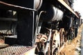 Forgotten rusty steam locomotive