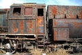 Forgotten rusty steam locomotive