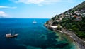 Historic coast in Alanya Turkey Royalty Free Stock Photo