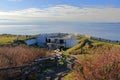 Victoria, BC, Coastal Artillery Emplacements at Fort MacAulay in Esquimalt overlooking Juan de Fuca Strait, Vancouver Island