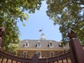 Historic Colonial Williamsburg where the earliest European settlers established their first colony in Virginia USA