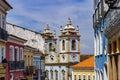 Historic colorful buildings and baroque churches