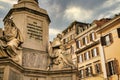 Historic Column of the Immaculate Conception in Rome, Italy