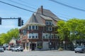 Historic commercial building, Medfield, Massachusetts, USA