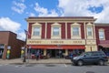 Historic commercial building, Maynard, Massachusetts, USA