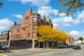 Natick historic town center, MA, USA