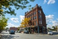 Natick historic town center, MA, USA