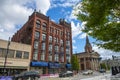 Historic commercial buildings, Nashua, New Hampshire, USA Royalty Free Stock Photo