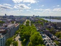 Boston Back Bay aerial view, MA, USA Royalty Free Stock Photo