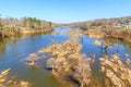 Historic Coosa River at Low Water Mark Royalty Free Stock Photo