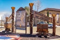 Historic Copper Art Museum Building Entrance Exterior in Clarkdale Arizona Royalty Free Stock Photo