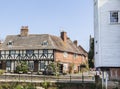 Historic cottages in Tewkesbury, Gloucestershire, UK