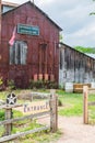 Historic cotton gin in the Texas hill country