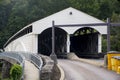 Historic covered bridge in Phillipi, West Virginia Royalty Free Stock Photo