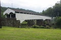 Historic covered bridge in Phillipi, West Virginia Royalty Free Stock Photo