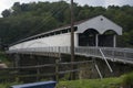 Historic covered bridge in Phillipi, West Virginia Royalty Free Stock Photo