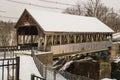 Historic covered bridge in Quechee, Vermont Royalty Free Stock Photo