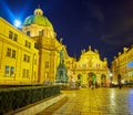 Evening Crusaders Square, Prague, Czechia