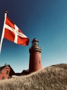 Lighthouse Bovbjerg Fyr` in Denmark