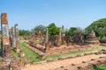 Historic destroyed temple in World Heritage city, Ayuddhaya