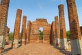 Historic destroyed temple in World Heritage city, Ayuddhaya