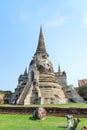 Historic destroyed temple in World Heritage city, Ayuddhaya