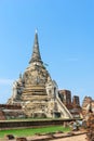 Historic destroyed temple in World Heritage city, Ayuddhaya