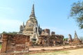 Historic destroyed temple in World Heritage city, Ayuddhaya