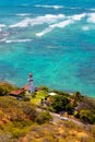 Historic Diamond Head Lighthouse in Honolulu, Oahu, Hawaii Royalty Free Stock Photo