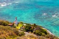 Historic Diamond Head Lighthouse in Honolulu, Oahu, Hawaii Royalty Free Stock Photo
