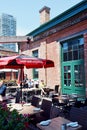 Bar and Restaurant, Historic Distillery District, Toronto, Ontario, Canada. Royalty Free Stock Photo